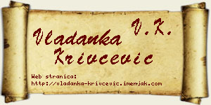 Vladanka Krivčević vizit kartica